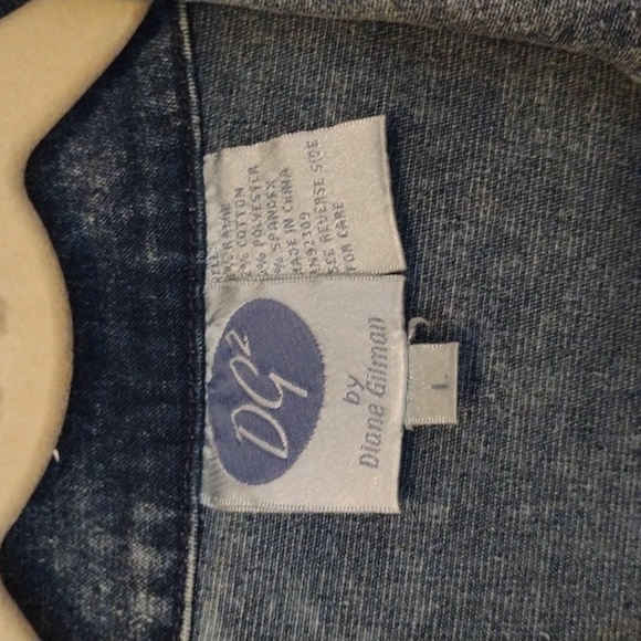 DG2 Diane Gilman Denim Jacket L - Picture 3 of 4